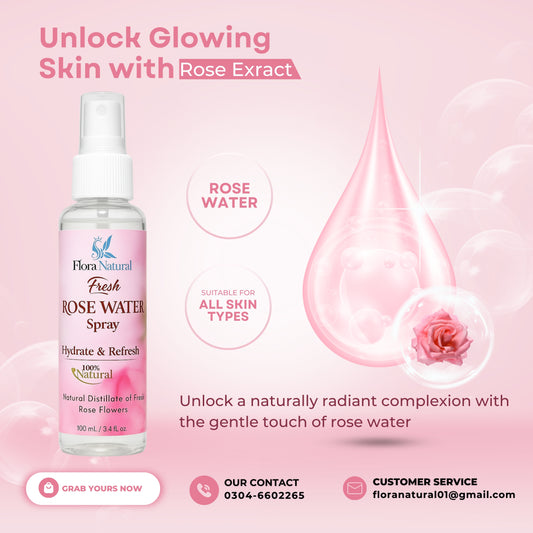 Rose water (Arq-e-gulab) spray 100ml